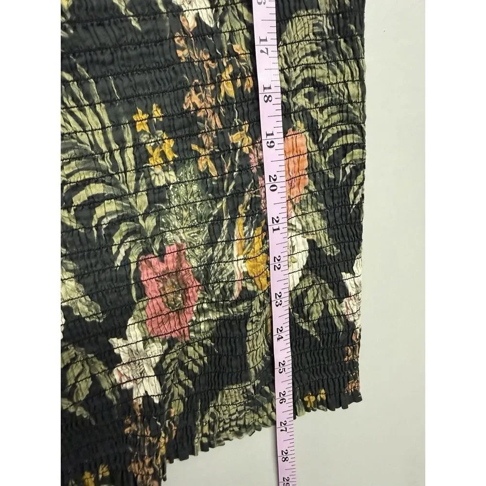 Rebecca Minkoff Geneva Dress Smocked Floral Print Dress. Sz XL